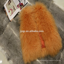Großhandelstibetanische mongolische Lamm-Haut-Pelz-Mäntel für Frau